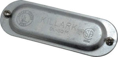 Hubbell Killark - 1" Trade, Steel Conduit Body Cover Plate - Use with Form 35 Conduit Bodies, Form 85 Conduit Bodies - Apex Tool & Supply