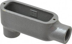 Hubbell Killark - Form 35, LB Body, 1/2" Trade, IMC, Rigid Malleable Iron Conduit Body - Oval, 4-17/32" OAL, 4 cc Capacity, Hazardous & Wet Locations - Apex Tool & Supply