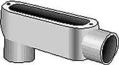 Hubbell Killark - Form 35, LB Body, 1-1/2" Trade, IMC, Rigid Malleable Iron Conduit Body - Oval, 9-1/8" OAL, 36 cc Capacity, Hazardous & Wet Locations - Apex Tool & Supply
