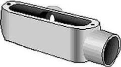 Hubbell Killark - Form 35, LL Body, 2" Trade, IMC, Rigid Malleable Iron Conduit Body - Oval, 10-9/16" OAL, 70 cc Capacity, Hazardous & Wet Locations - Apex Tool & Supply