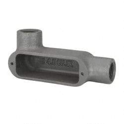 Hubbell Killark - Form 35, LL Body, 1/2" Trade, IMC, Rigid Malleable Iron Conduit Body - Oval, 4-5/8" OAL, 4 cc Capacity, Hazardous & Wet Locations - Apex Tool & Supply