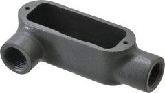 Hubbell Killark - Form 35, LR Body, 1/2" Trade, IMC, Rigid Malleable Iron Conduit Body - Oval, 4-5/8" OAL, 4 cc Capacity, Hazardous & Wet Locations - Apex Tool & Supply