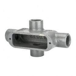 Hubbell Killark - Form 35, X Body, 1/2" Trade, IMC, Rigid Malleable Iron Conduit Body - Oval, 5-3/8" OAL, 4 cc Capacity, Hazardous & Wet Locations - Apex Tool & Supply