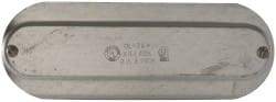 Hubbell Killark - 2-1/2" & 3" Trade, Steel Conduit Body Cover Plate - Use with Form 35 Conduit Bodies, Form 85 Conduit Bodies - Apex Tool & Supply