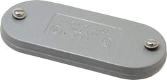Hubbell Killark - 2" Trade, Cast Iron Conduit Body Cover Plate - Use with Form 7 Conduit Bodies - Apex Tool & Supply