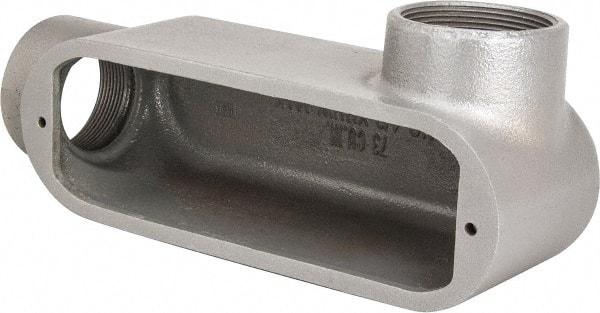 Hubbell Killark - Form 35, LR Body, 2" Trade, IMC, Rigid Malleable Iron Conduit Body - Oval, 10-9/16" OAL, 70 cc Capacity, Hazardous & Wet Locations - Apex Tool & Supply