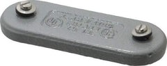 Hubbell Killark - 3/4" Trade, Cast Iron Conduit Body Cover Plate - Use with Form 7 Conduit Bodies - Apex Tool & Supply