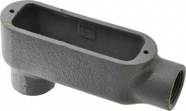 Hubbell Killark - Form 35, LB Body, 3/4" Trade, IMC, Rigid Malleable Iron Conduit Body - Oval, 5-3/4" OAL, 7 cc Capacity, Hazardous & Wet Locations - Apex Tool & Supply