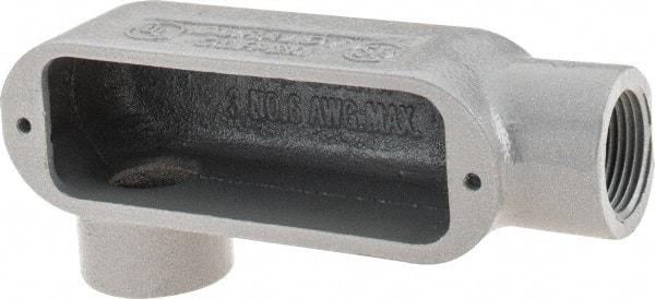 Hubbell Killark - Form 35, LR Body, 3/4" Trade, IMC, Rigid Malleable Iron Conduit Body - Oval, 5-3/8" OAL, 7 cc Capacity, Hazardous & Wet Locations - Apex Tool & Supply