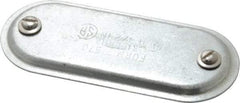 Hubbell Killark - 1-1/2" Trade, Steel Conduit Body Cover Plate - Use with Form 7 Conduit Bodies - Apex Tool & Supply