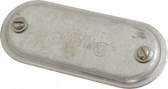 Hubbell Killark - 1-1/2" Trade, Aluminum Conduit Body Cover Plate - Use with Form 7 Conduit Bodies - Apex Tool & Supply