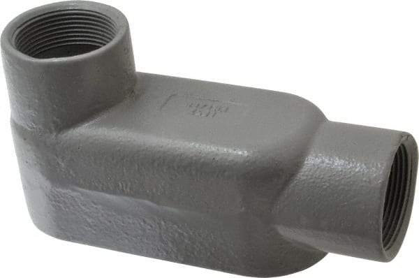 Hubbell Killark - Form 7, LB Body, 1-1/2" Trade, IMC, Rigid Iron Conduit Body - Oval, 7-1/4" OAL, 26 cc Capacity, Gray, Hazardous & Wet Locations - Apex Tool & Supply