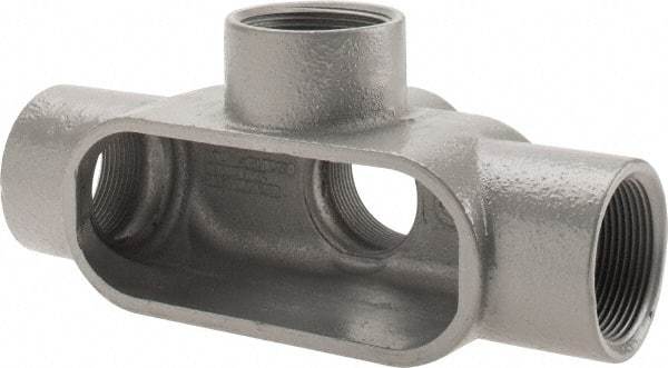 Hubbell Killark - Form 7, TA Body, 1-1/2" Trade, IMC, Rigid Iron Conduit Body - Oval, 8-7/16" OAL, 27 cc Capacity, Gray, Hazardous & Wet Locations - Apex Tool & Supply