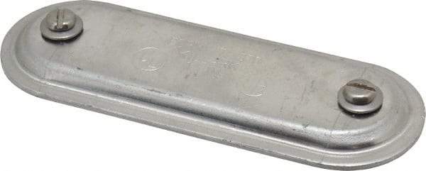 Hubbell Killark - 1" Trade, Aluminum Conduit Body Cover Plate - Use with Form 7 Conduit Bodies - Apex Tool & Supply