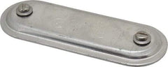 Hubbell Killark - 1" Trade, Aluminum Conduit Body Cover Plate - Use with Form 7 Conduit Bodies - Apex Tool & Supply