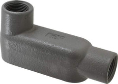 Hubbell Killark - Form 7, LB Body, 1" Trade, IMC, Rigid Iron Conduit Body - Oval, 6-5/16" OAL, 11 cc Capacity, Gray, Hazardous & Wet Locations - Apex Tool & Supply