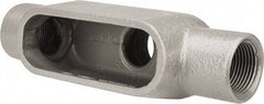 Hubbell Killark - Form 7, TB Body, 1" Trade, IMC, Rigid Iron Conduit Body - Oval, 7-5/8" OAL, 15-1/2 cc Capacity, Gray, Hazardous & Wet Locations - Apex Tool & Supply