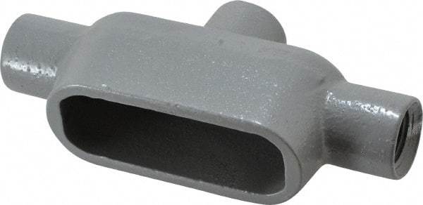 Hubbell Killark - Form 7, TB Body, 1/2" Trade, IMC, Rigid Iron Conduit Body - Oval, 5-11/16" OAL, 6.2 cc Capacity, Gray, Hazardous & Wet Locations - Apex Tool & Supply