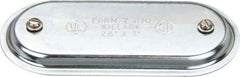 Hubbell Killark - 2-1/2" & 3" Trade, Steel Conduit Body Cover Plate - Use with Form 7 Conduit Bodies - Apex Tool & Supply