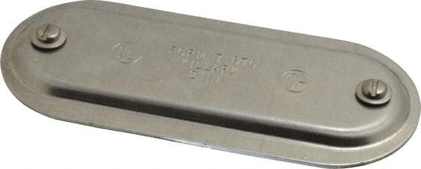 Hubbell Killark - 2" Trade, Aluminum Conduit Body Cover Plate - Use with Form 7 Conduit Bodies - Apex Tool & Supply