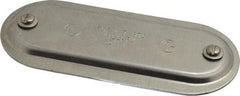 Hubbell Killark - 2" Trade, Aluminum Conduit Body Cover Plate - Use with Form 7 Conduit Bodies - Apex Tool & Supply