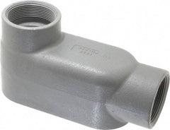 Hubbell Killark - Form 7, LB Body, 2" Trade, IMC, Rigid Iron Conduit Body - Oval, 8-1/4" OAL, 48 cc Capacity, Gray, Hazardous & Wet Locations - Apex Tool & Supply