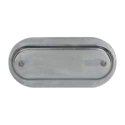 Hubbell Killark - 3-1/2" & 4" Trade, Steel Conduit Body Cover Plate - Use with Form 7 Conduit Bodies - Apex Tool & Supply