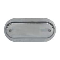Hubbell Killark - 3-1/2" & 4" Trade, Steel Conduit Body Cover Plate - Use with Form 7 Conduit Bodies - Apex Tool & Supply
