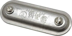 Hubbell Killark - 3/4" Trade, Aluminum Conduit Body Cover Plate - Use with Form 7 Conduit Bodies - Apex Tool & Supply