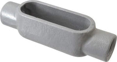 Hubbell Killark - Form 7, C Body, 3/4" Trade, IMC, Rigid Iron Conduit Body - Oval, 6-3/16" OAL, 7 cc Capacity, Gray, Hazardous & Wet Locations - Apex Tool & Supply