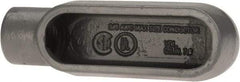 Hubbell Killark - Form 7, E Body, 3/4" Trade, IMC, Rigid Iron Conduit Body - Oval, 5-3/8" OAL, 7 cc Capacity, Gray, Hazardous & Wet Locations - Apex Tool & Supply