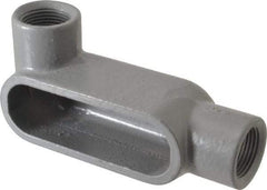 Hubbell Killark - Form 7, LL Body, 3/4" Trade, IMC, Rigid Iron Conduit Body - Oval, 5-3/8" OAL, 7 cc Capacity, Gray, Hazardous & Wet Locations - Apex Tool & Supply