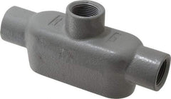 Hubbell Killark - Form 7, TB Body, 3/4" Trade, IMC, Rigid Iron Conduit Body - Oval, 6-5/16" OAL, 9-1/2 cc Capacity, Gray, Hazardous & Wet Locations - Apex Tool & Supply