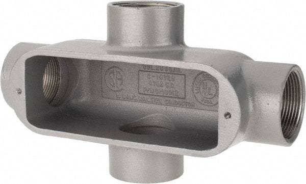 Hubbell Killark - Form 85, X Body, 1-1/2" Trade, IMC, Rigid Aluminum Conduit Body - Oval, 9-3/16" OAL, 36 cc Capacity, Hazardous & Wet Locations - Apex Tool & Supply