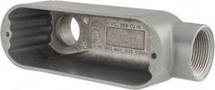 Hubbell Killark - Form 85, LB Body, 1-1/4" Trade, IMC, Rigid Aluminum Conduit Body - Oval, 7-1/2" OAL, 28.8 cc Capacity, Hazardous & Wet Locations - Apex Tool & Supply