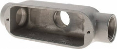 Hubbell Killark - Form 85, TB Body, 1-1/4" Trade, IMC, Rigid Aluminum Conduit Body - Oval, 9-3/16" OAL, 32 cc Capacity, Hazardous & Wet Locations - Apex Tool & Supply