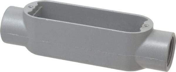 Hubbell Killark - Form 85, C Body, 1" Trade, IMC, Rigid Aluminum Conduit Body - Oval, 7-1/8" OAL, 12 cc Capacity, Hazardous & Wet Locations - Apex Tool & Supply