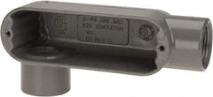 Hubbell Killark - Form 85, LR Body, 1" Trade, IMC, Rigid Aluminum Conduit Body - Oval, 6-1/4" OAL, 12 cc Capacity, Hazardous & Wet Locations - Apex Tool & Supply