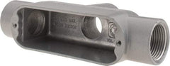 Hubbell Killark - Form 85, TB Body, 1" Trade, IMC, Rigid Aluminum Conduit Body - Oval, 7-1/8" OAL, 12 cc Capacity, Hazardous & Wet Locations - Apex Tool & Supply