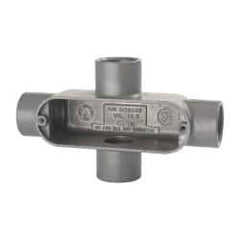 Hubbell Killark - Form 85, X Body, 1" Trade, IMC, Rigid Aluminum Conduit Body - Oval, 7-1/8" OAL, 12 cc Capacity, Hazardous & Wet Locations - Apex Tool & Supply