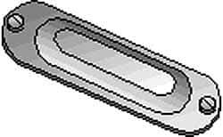Hubbell Killark - 3-1/2" & 4" Trade, Aluminum Conduit Body Cover Plate - Use with Form 35 Conduit Bodies, Form 85 Conduit Bodies - Apex Tool & Supply