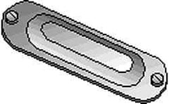 Hubbell Killark - 3-1/2" & 4" Trade, Aluminum Conduit Body Cover Plate - Use with Form 35 Conduit Bodies, Form 85 Conduit Bodies - Apex Tool & Supply