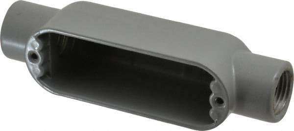Hubbell Killark - Form 85, C Body, 1/2" Trade, IMC, Rigid Aluminum Conduit Body - Oval, 5-3/16" OAL, 4 cc Capacity, Hazardous & Wet Locations - Apex Tool & Supply