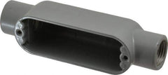 Hubbell Killark - Form 85, C Body, 1/2" Trade, IMC, Rigid Aluminum Conduit Body - Oval, 5-3/16" OAL, 4 cc Capacity, Hazardous & Wet Locations - Apex Tool & Supply
