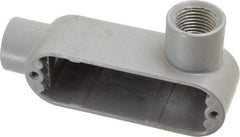 Hubbell Killark - Form 85, LR Body, 1/2" Trade, IMC, Rigid Aluminum Conduit Body - Oval, 4-5/8" OAL, 4 cc Capacity, Hazardous & Wet Locations - Apex Tool & Supply