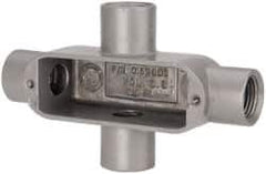 Hubbell Killark - Form 85, X Body, 1/2" Trade, IMC, Rigid Aluminum Conduit Body - Oval, 5-3/8" OAL, 4 cc Capacity, Hazardous & Wet Locations - Apex Tool & Supply