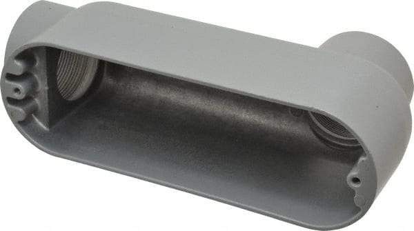 Hubbell Killark - Form 85, LB Body, 2" Trade, IMC, Rigid Aluminum Conduit Body - Oval, 10 & 18-1/8" OAL, 70 cc Capacity, Hazardous & Wet Locations - Apex Tool & Supply