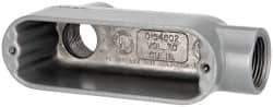 Hubbell Killark - Form 85, LB Body, 3/4" Trade, IMC, Rigid Aluminum Conduit Body - Oval, 5-3/4" OAL, 7 cc Capacity, Hazardous & Wet Locations - Apex Tool & Supply