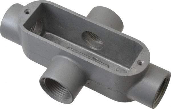 Hubbell Killark - Form 85, X Body, 3/4" Trade, IMC, Rigid Aluminum Conduit Body - Oval, 6-1/16" OAL, 7 cc Capacity, Hazardous & Wet Locations - Apex Tool & Supply