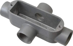 Hubbell Killark - Form 85, X Body, 3/4" Trade, IMC, Rigid Aluminum Conduit Body - Oval, 6-1/16" OAL, 7 cc Capacity, Hazardous & Wet Locations - Apex Tool & Supply